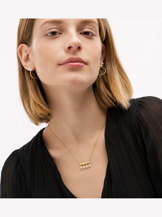 Victoria Cruz Charm aus Vergoldet Silber mit Perlen