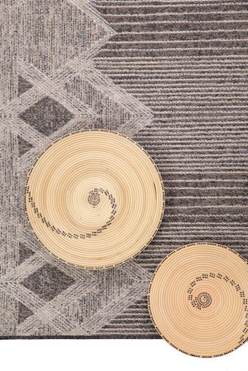 Royal Carpet Kaiko 50006X Χαλί Εξωτερικού Χώρου Ορθογώνιο Ψάθινο Γκρι 140x200cm