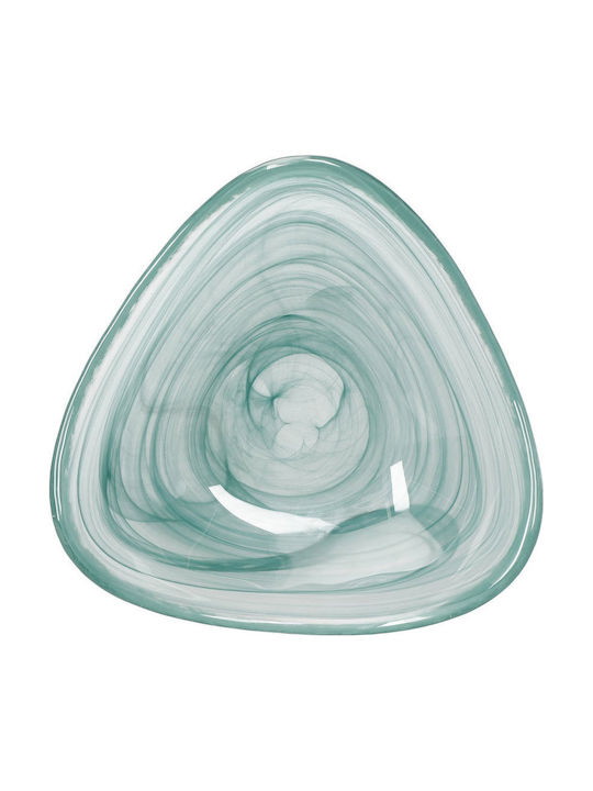 Kitchen Craft Bol Decorativ Din Sticlă Verde 18x18x4.5cm