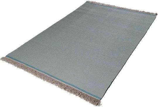Tapicap Diagonio Handgefertigt Teppich Außenbereich Rechteckig Synthetisch,Polyester/Cotton/Leather mit Fransen Ciel-Beige