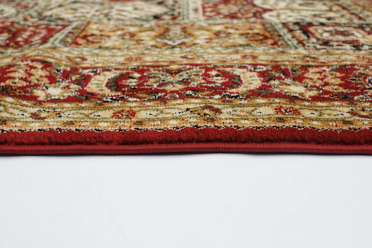 Balsan Teppich Rechteckig Synthetisch,Polyester/Cotton/Leather Red