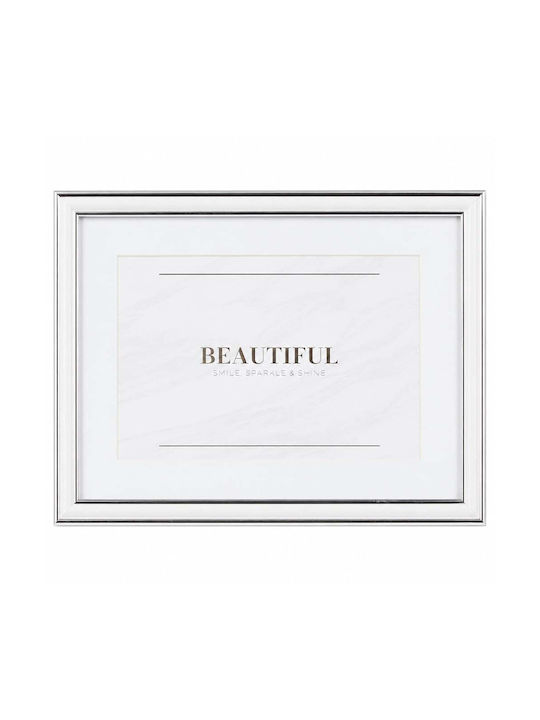 Silver Photo Frame With Black Frame