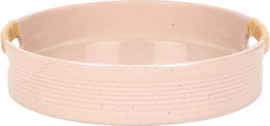 Decorative Tray Ceramic Round 24x24cm