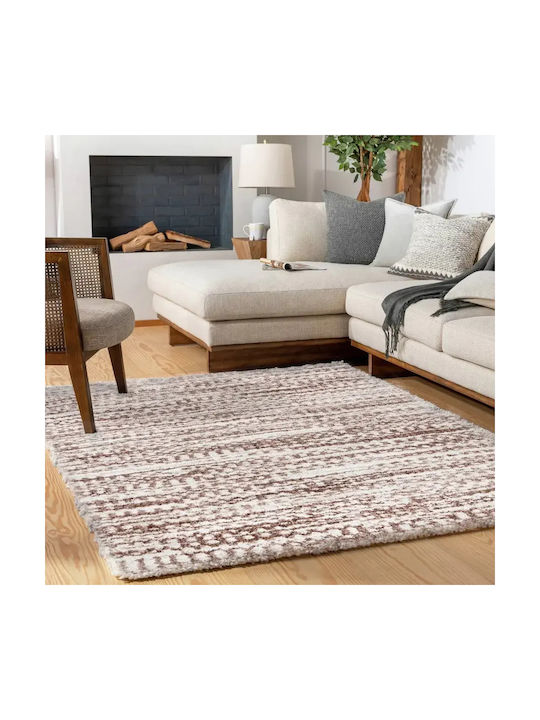 Saray Home Moroccan Teppich Rechteckig Zottelig Synthetisch,Polyester/Cotton/Leather Orange