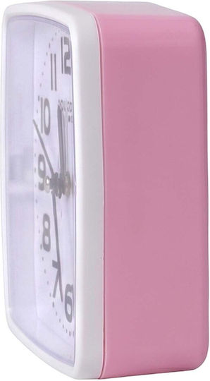 Avizar Table Clock Bedroom 13cm Clear Precise Time Display Pink