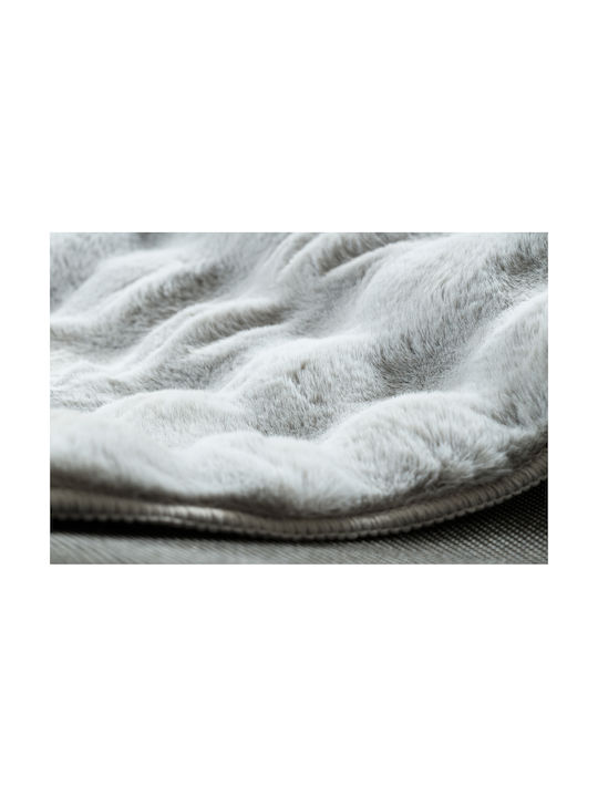 Saray Home Bubbles Antiderapant Covor Rectangular Din blană Gri