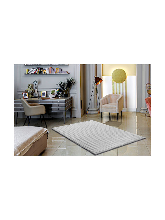 Saray Home Bubbles Antiderapant Covor Rectangular Din blană Gri