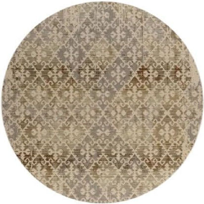 Tzikas Carpets Kemet Teppich Rund Synthetisch,Polyester/Cotton/Leather Egyptian P