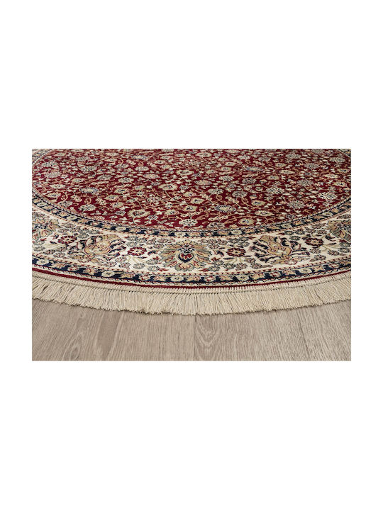 Newplan Sonia 553/301220 R Teppich Rechteckig Synthetisch,Polyester/Cotton/Leather mit Fransen Bordeaux