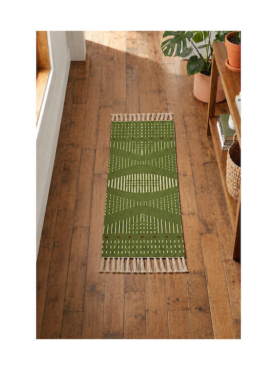 Nima Χαλί Ορθογώνιο Πράσινο 60x130cm
