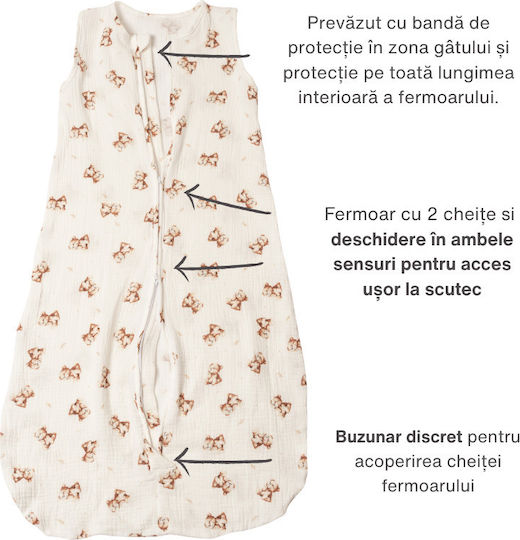 Kidizi Sac de Dormit de Vară 0.3 Tog Bej