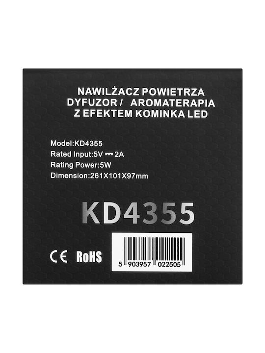 Kraft & Dele Sistem Aromaterapie cu Lumini LED cu Control la Distanță și Temporizator 150ml KD4355
