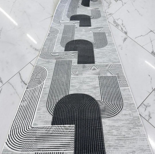Linea Home 4063 Non-Slip Rug Runner Gray 70x200cm