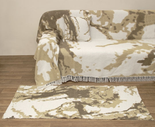 Viopros Χαλί Ορθογώνιο Μπεζ 65x140cm