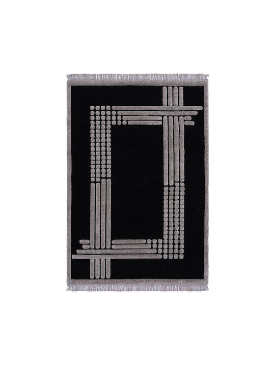 Beauty Home Χαλί Ορθογώνιο Black Μαύρο 165x230cm