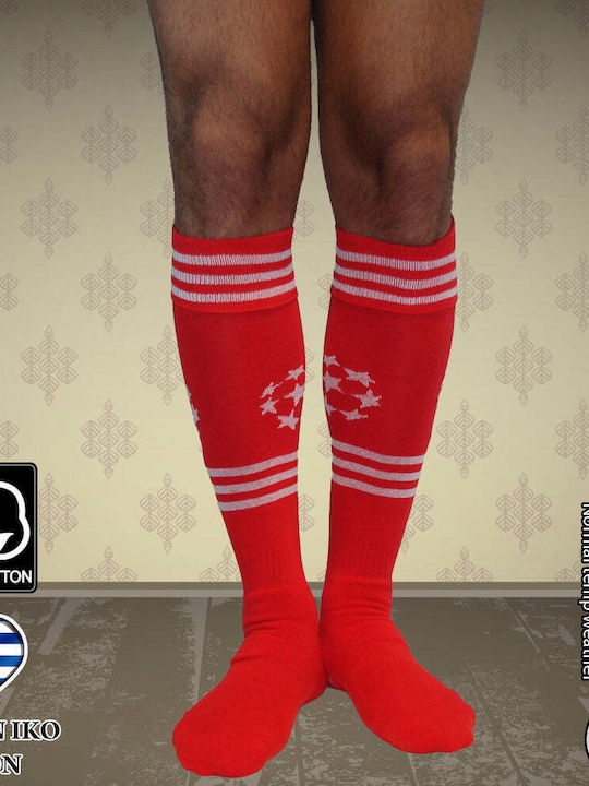 Dimi Socks Футболни Червени Спортни Чорапи 1 Чифт