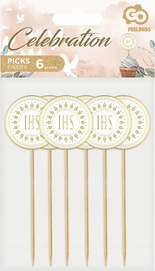 Auswahl Dekoration Gold Ihs Heilige Kommunion X6
