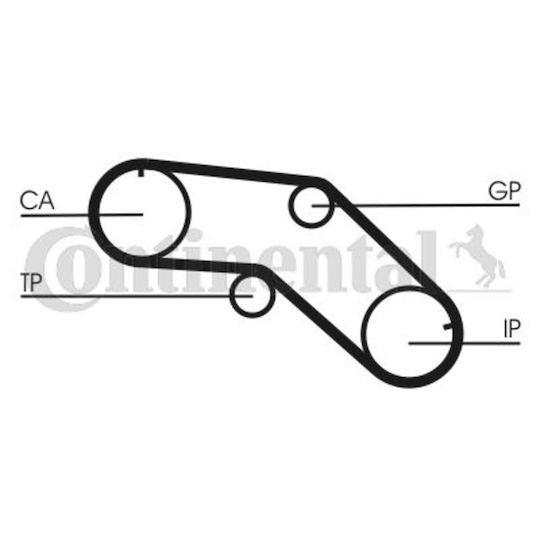 Contitech Ct 1005 Timing Belt