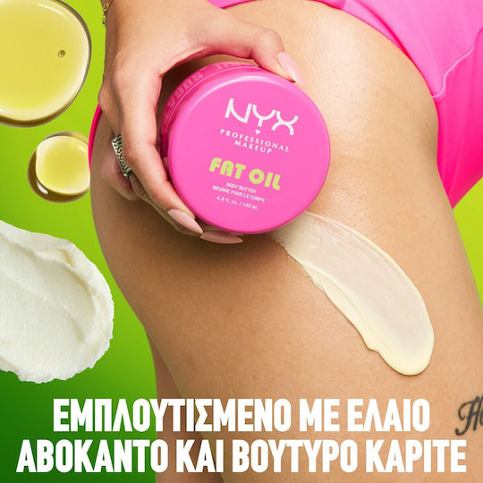 NYX Professional Makeup Fat Oil Lip & Body Туристически Комплект за Хидратация и Блясък Suga Baddie 4 бр