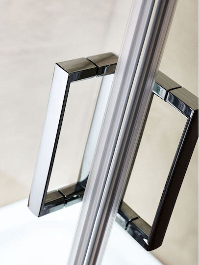 Tema Line Καμπίνα Ντουζιέρας με Συρόμενη Πόρτα 90x90x180cm Clear Glass Tema Line Καμπίνα Ντουζιέρας με Συρόμενη Πόρτα 90x90x180cm Clear Glass