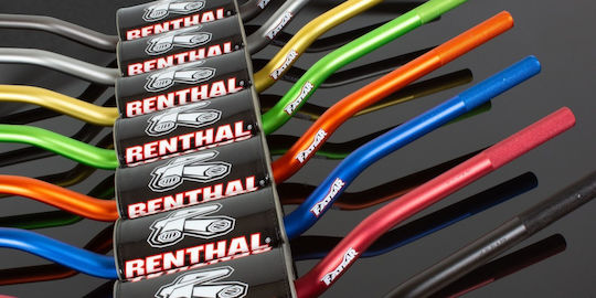 Renthal Mx Fatbar 1.1/8" 28.6mm Titanium Rotes Motocross Lenkerpolster