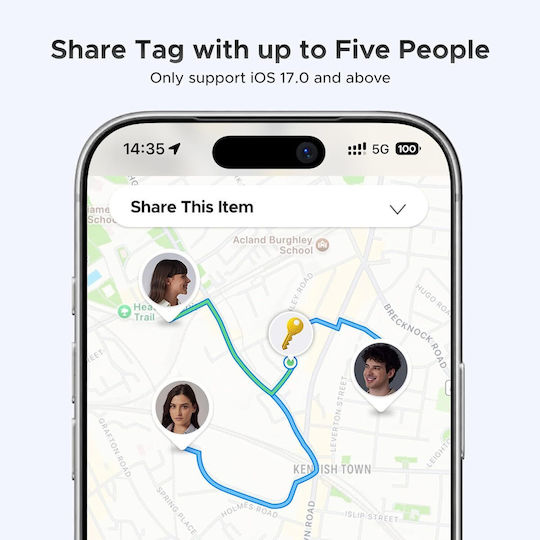 Ugreen FineTrack Apple Find My Сив 4 бр