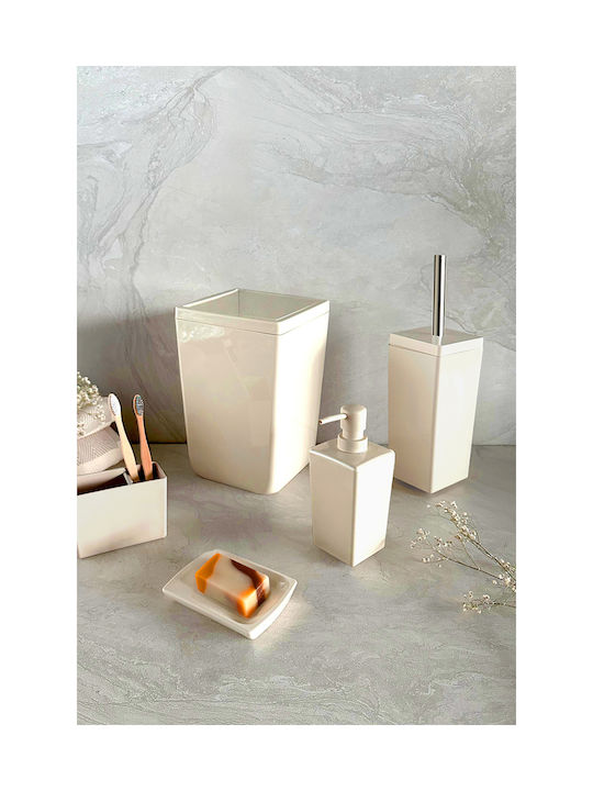 SteweHome SteweHome Badezimmerzubehör-Set Kunststoff Beiges SteweHome SteweHome Badezimmerzubehör-Set Kunststoff Beiges