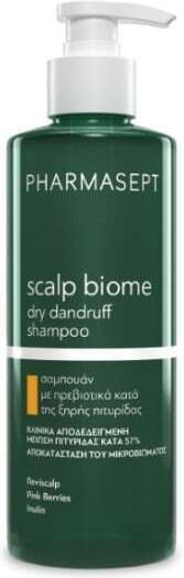 Pharmasept Scalp Biome Dry Dandruff Σαμπουάν Kατά της Πιτυρίδας & της Ξηροδερμίας για Ξηρά Μαλλιά Μαλλιά 400ml
