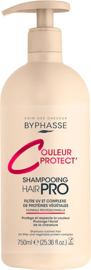 Byphasse Hair Pro Color Protect Sampon de Păr Păstrarea Culorii și Strălucire pentru Vopsit Păr 750ml