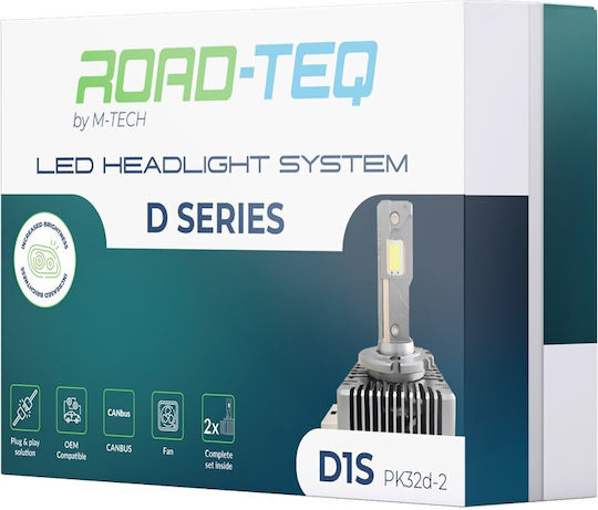 D1s LED Xenon Birnen 12/24V Plug & Play Canbus 6000K 35W