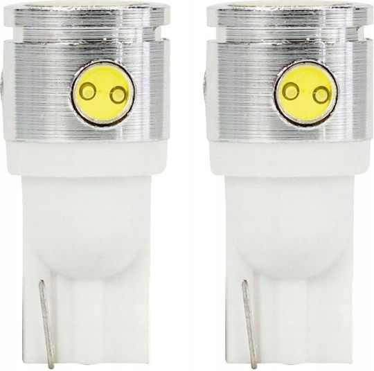 2x W5w Led T10 Retrofit Bulb Warm White Warm Light