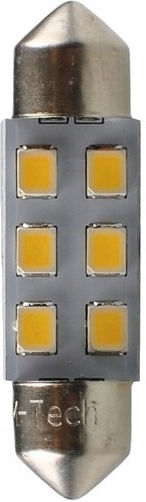 2x Крушка C5w C10w 36mm LED Osram 24V 6xSMD Бяла