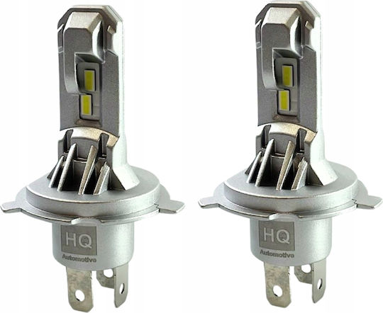 H4 LED Autolampen 4000K Neutralweiß 12V Retrofit Eingebaut 1:1