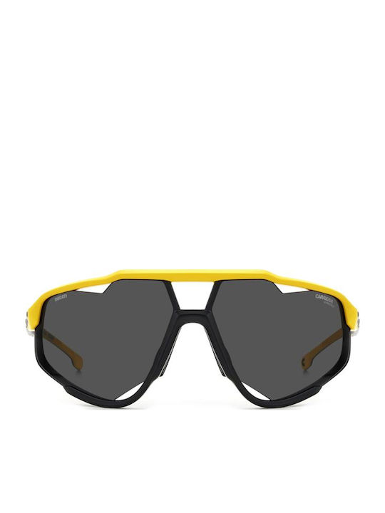 Carrera Unisex Sunglasses with Yellow Plastic Frame and Gray Lens 055/S 4CW/2K
