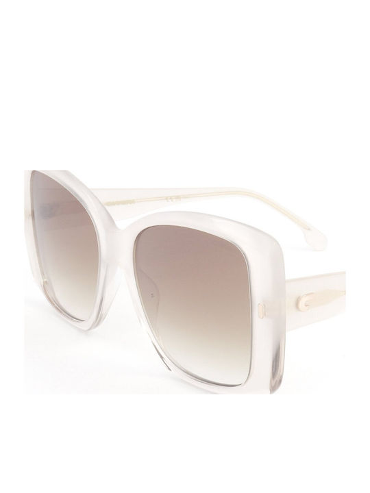 Carrera Damentragen Sonnenbrille mit Beigem Horn umrandetem Rahmen und Gray Verlaufsfarbe Gläser 3030/S SZJ