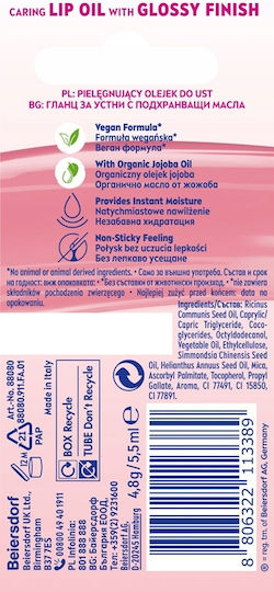 Nivea Caring Lip Oil Rose 5.5ml