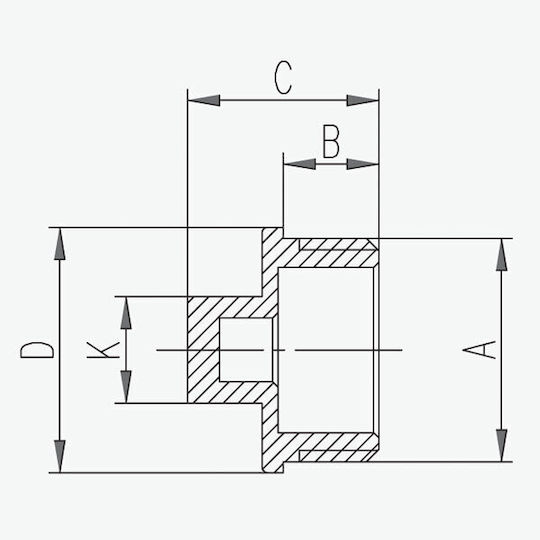 Ferro KOR5Z Drip Irrigation Fitting 25.4mm Bronze