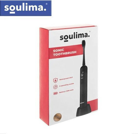 Soulima Ηλεκτρική Οδοντόβουρτσα με Θήκη Ταξιδίου 26851 Μαύρη