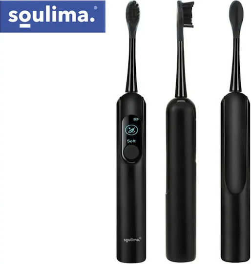 Soulima Ηλεκτρική Οδοντόβουρτσα με Θήκη Ταξιδίου 26851 Μαύρη