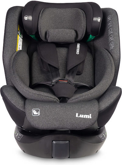 Caretero Lumi Καθισματάκι Αυτοκινήτου i-Size με Isofix Σκούρο Γκρι