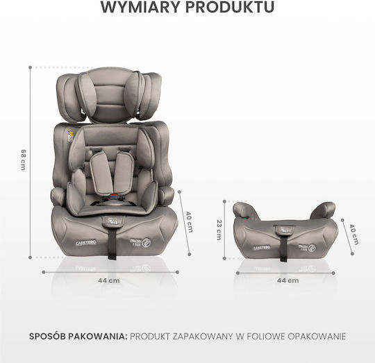 Caretero Falcon Scaun Auto pentru Copii Scaun de mașină pentru copii i-Size Maro
