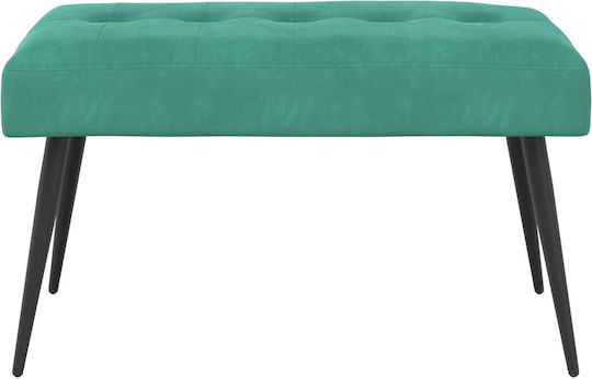 Samt-Tabouret Türkis 80x40x46cm