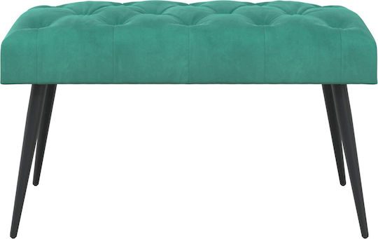 Samt Türkis Tabouret 80x40x46cm
