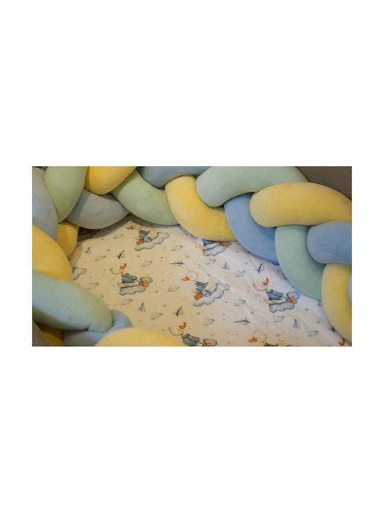 Grandes Suenos Baby Cradle Cotton Sheet Ducks Ecru 50x90cm