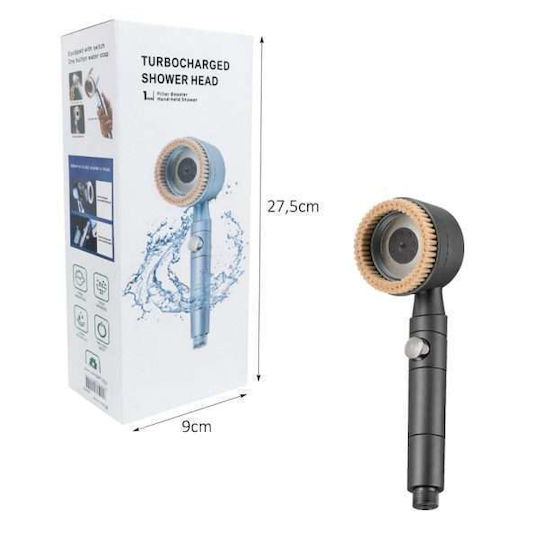 Handheld Showerhead with Filter and Flow Pause Switch