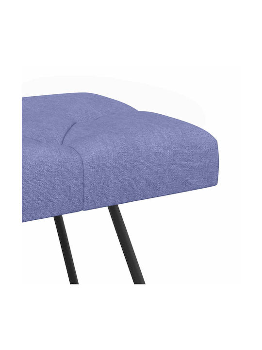 Wooden Blue Denim Bench Stool 46x110x40cm