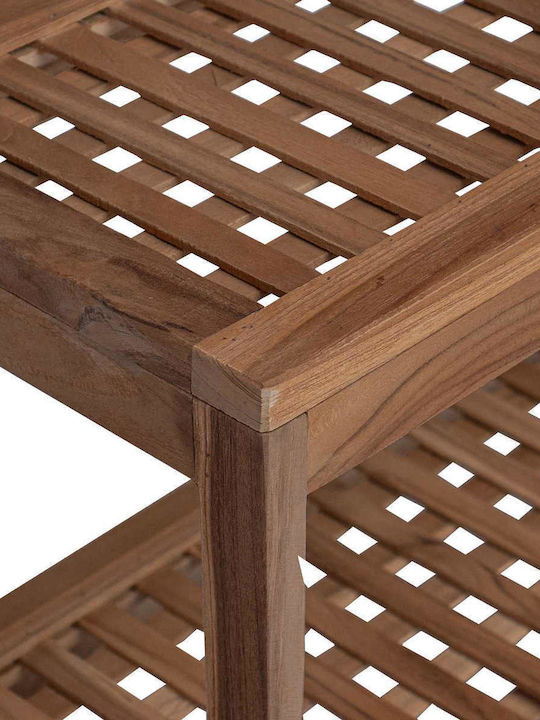 vidaXL Επιδαπέδια Ραφιέρα Μπάνιου Ξύλινη 60x30x45cm Καφέ