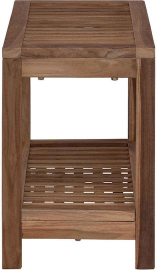vidaXL Boden Badezimmerregal Hölzernes 60x30x45cm Braune