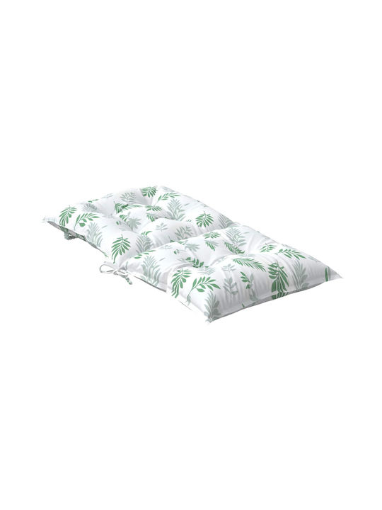 vidaXL Perna Scaunului De Grădină Waterproof Cu Spătar Model Cu Frunze Subțiri 2 Bucăți 50x100 Cm