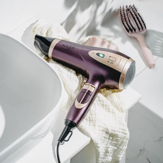 Adler Ionic Πιστολάκι Μαλλιών με Φυσούνα 2400W
